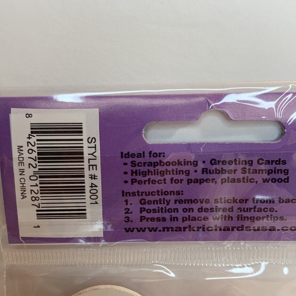 Mark Richards Scrapbook Stickers Card Making Baby Girl Rattle Bottle Crafts - Picture 5 of 13